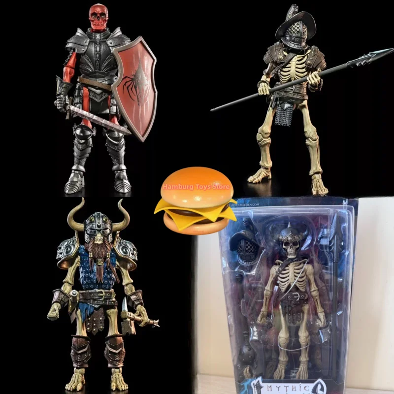 

Bfs Four Horsemen Скелет с копьем Solassi Красный Череп Рогатый Скелет Фигурка Статуя Коллекционная Индивидуальная Модель Игрушки