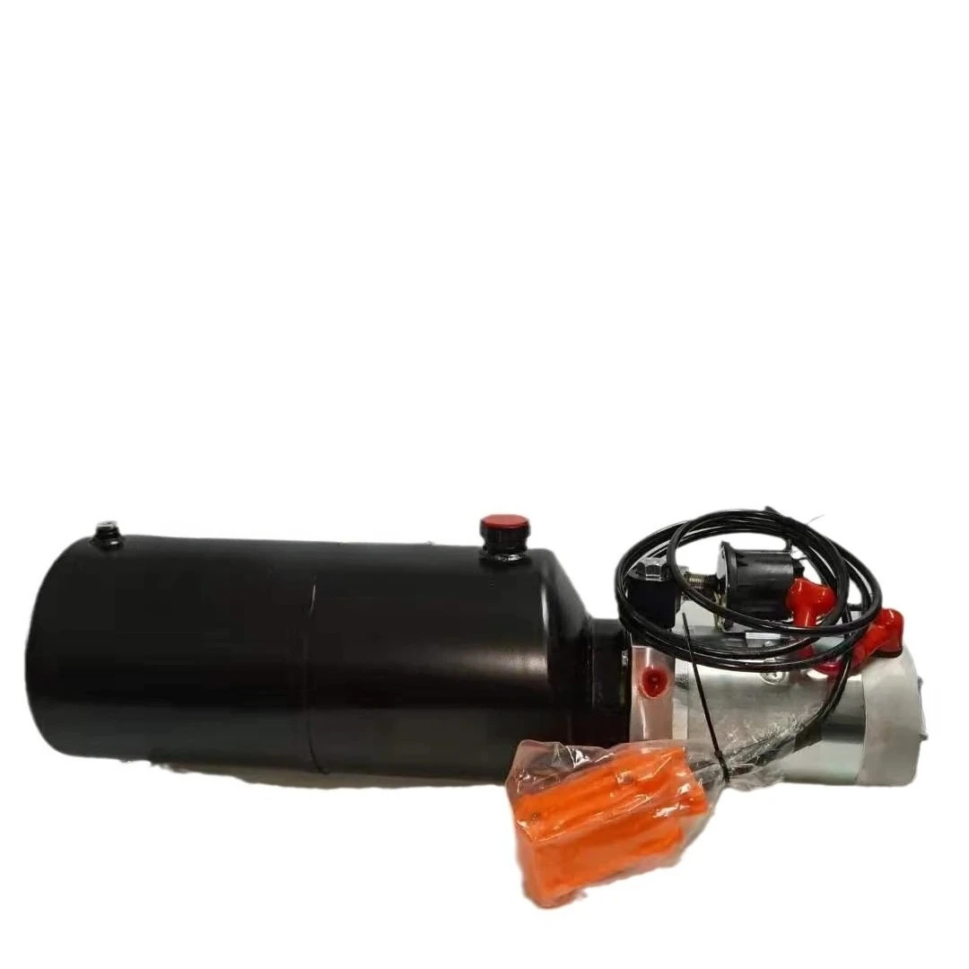 

12V24V hydraulic power unit dump trailer small hydraulic station button switch wireless remote control electric lift