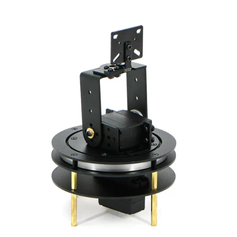 2DOF 2D Servo Electric PTZ Bearing Bracket Camera with Flat Screws DIY Kit