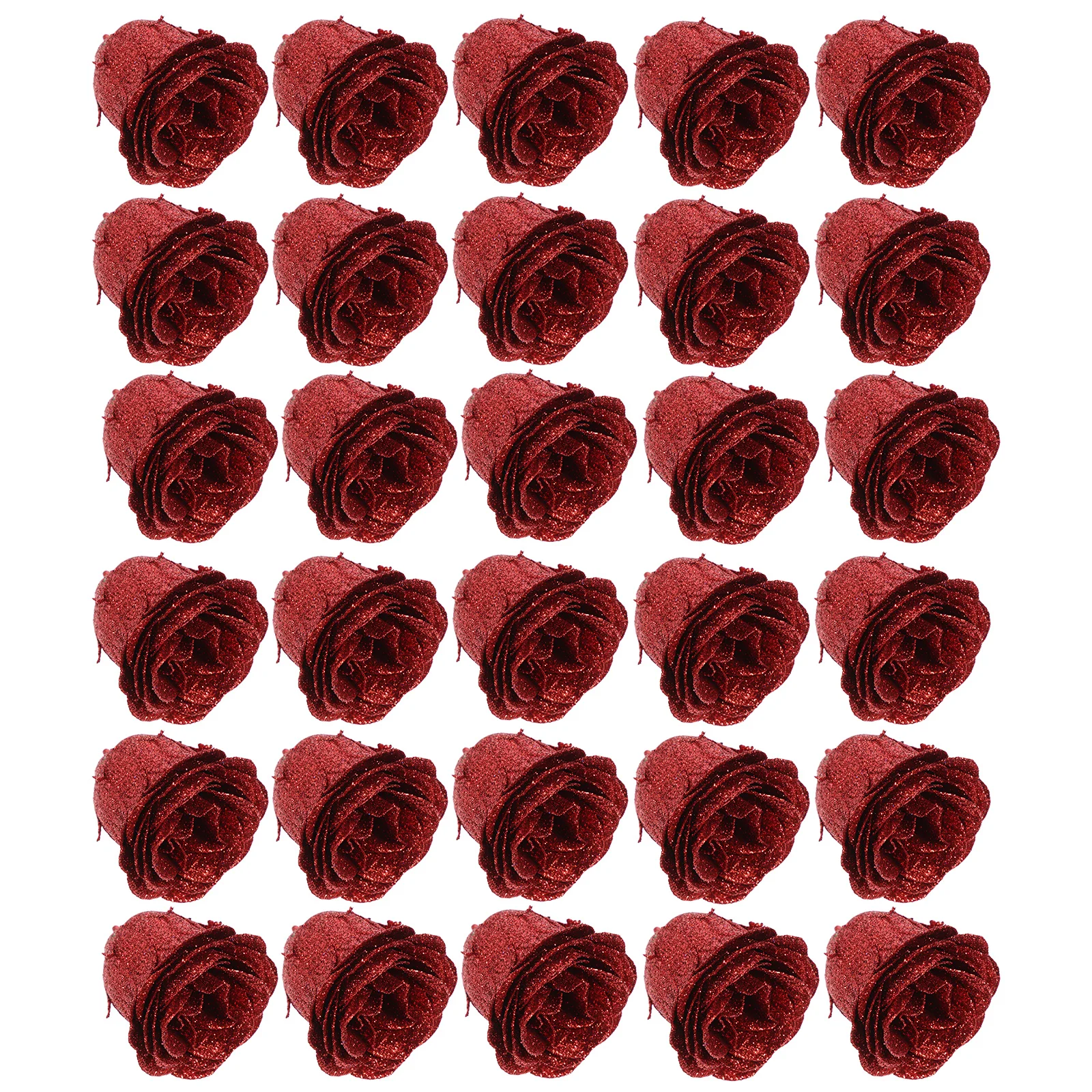 

Artificial Flowers Gold Powder Decorative Fake Roses Vivid Appearance Romantic Atmosphere Exquisite Workmanship DIY Wedding