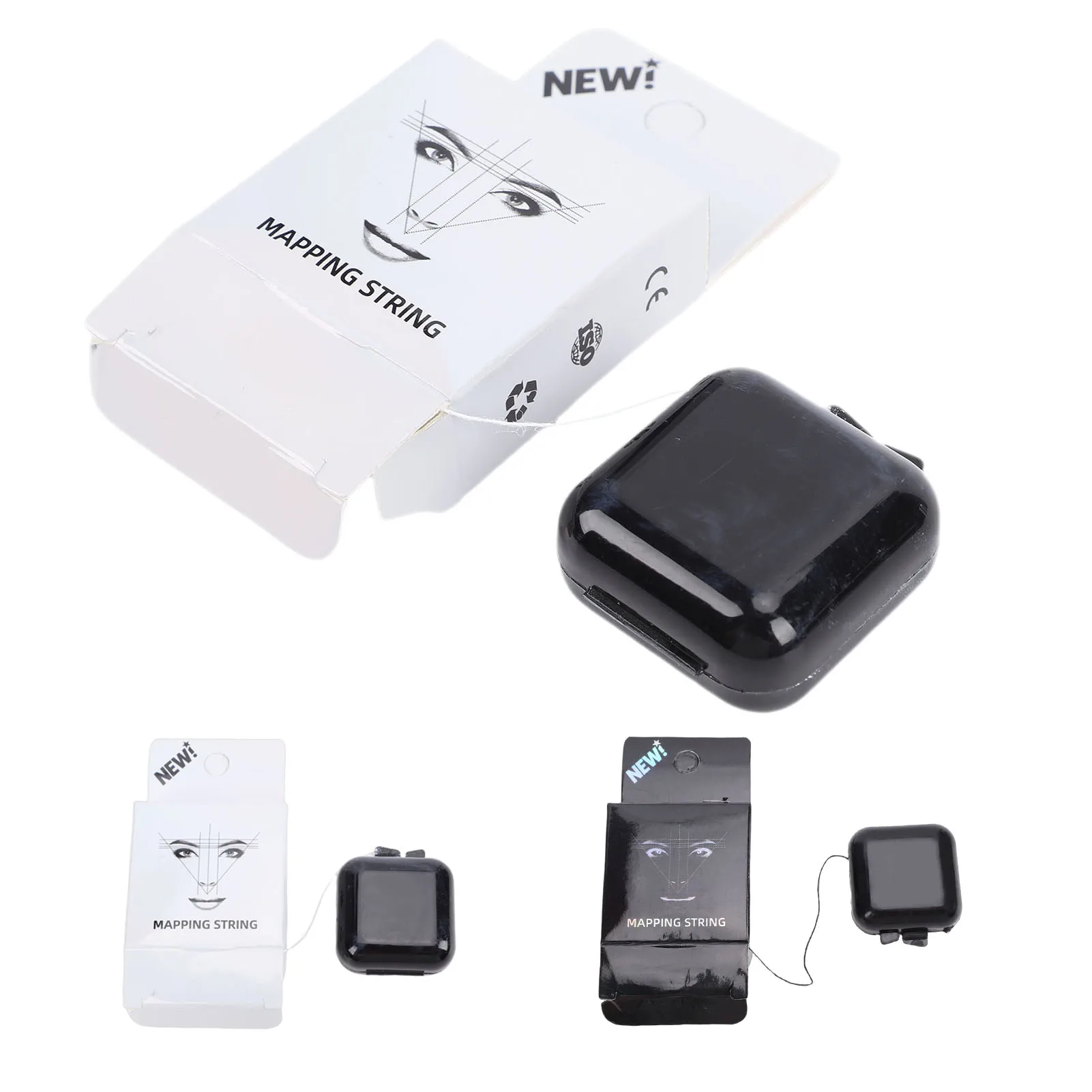 

Eyebrow Mapping String Pre Inked Microblading Measuring Thread for Symmetrical Accurate Marking Microblading Measuring String