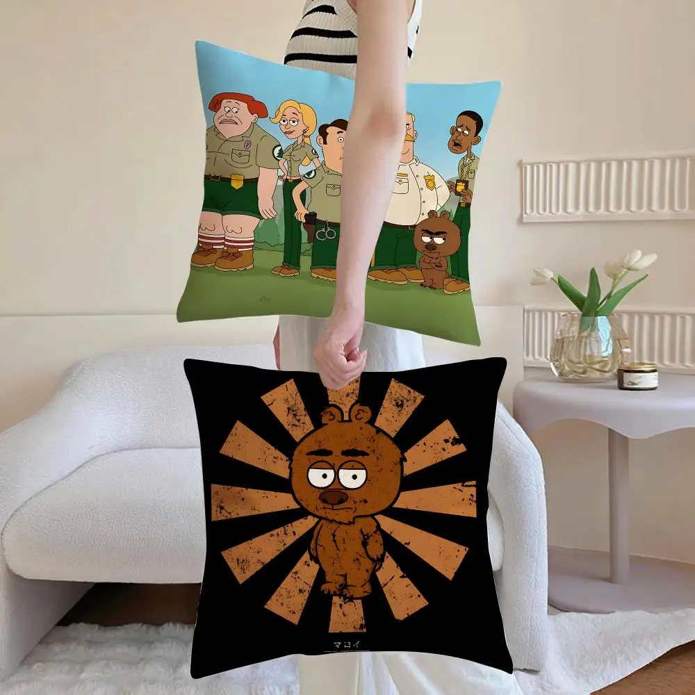 Adult Cartoon B-BrickleberryS Cushion Cover Comfortable Reversible Pillow Cover Ideal for Car Sofa Bedroom & Beyond