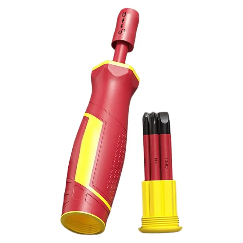 ABVS Insulated Screwdriver Set Magnetic Slotted Bits For Home For DIY Maintenance Interchangeable Multi Bit