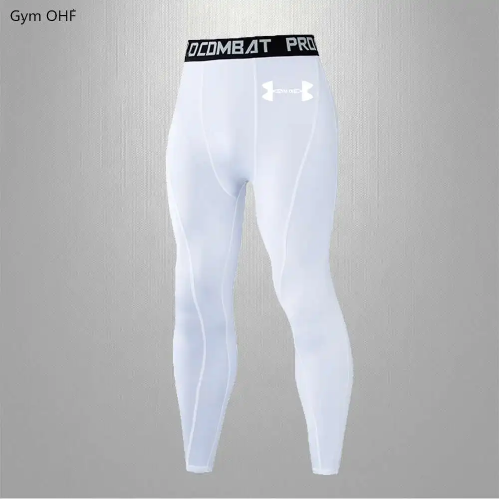 Ad--Sports fitness, training, quick drying, breathable, super elastic men's tight pants