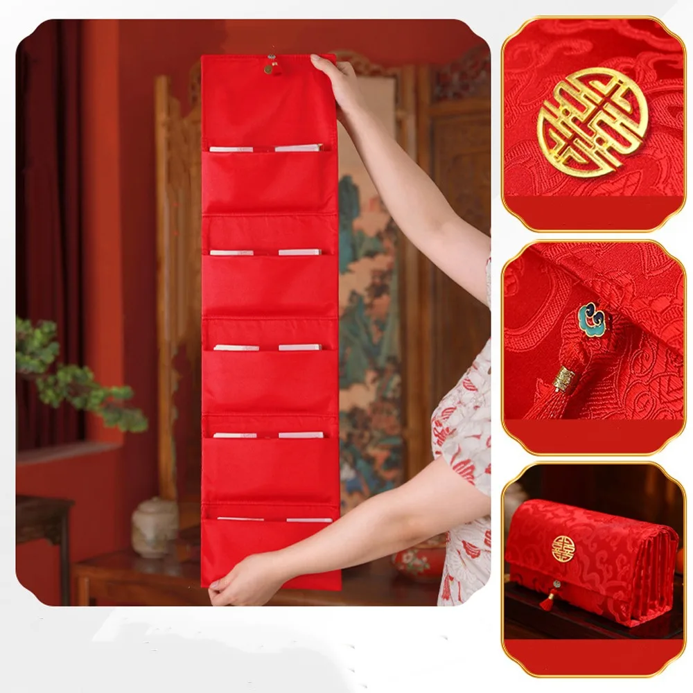 

Chinese Style Folding Red Envelope Traditional Blessing Wedding Money Envelope Bonus Hongbao Lucky Money Packet Graduation