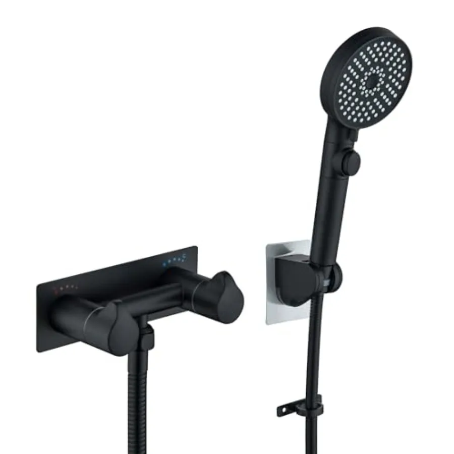 

Душевой смеситель для автодома, матовый черный, металлический, с шлангом и душевой лейкой, для установки наружу, для прицепов-дач, кемперов, автодомов