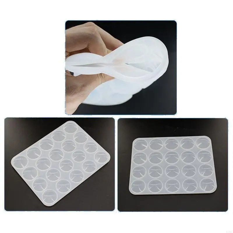 R3MC Silicone Mold,Round Silicone Mold for Jewelry Making Craft Projects