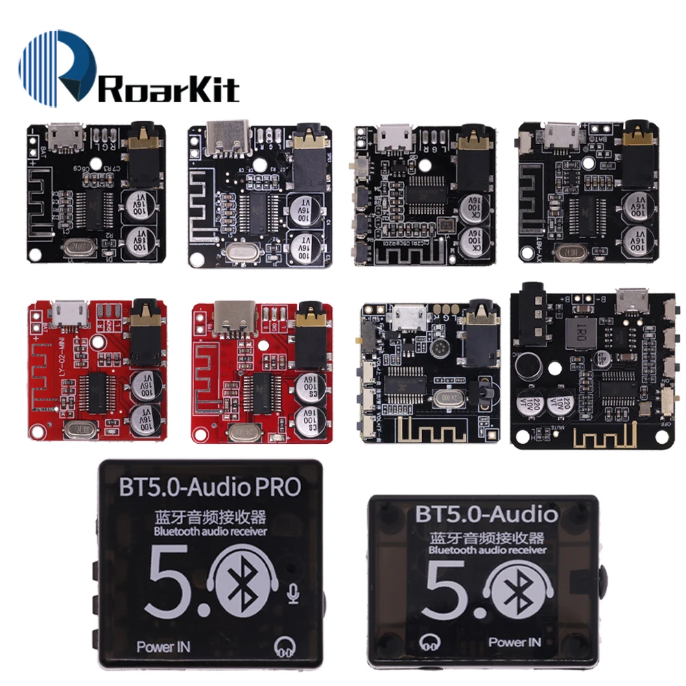 Mini Bluetooth 5.0 Decoder Board Audio Receiver BT5.0 PRO MP3 Lossless Player Wireless Stereo Music Amplifier Module With Case