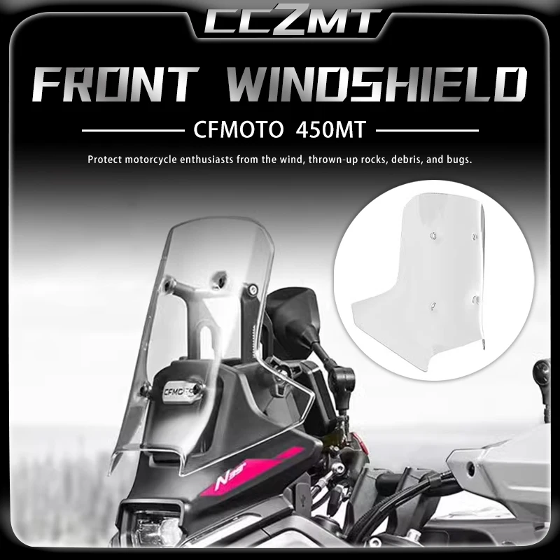 

For CFMOTO 450 MT MT450 450mt Windscreen Front Windscreen Windshield 450 MT Raised Windshield for CFmoto 450MT Accessories