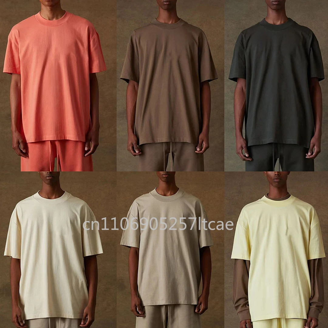 

2022FW Double Line Classic Design Men's T-shirts Flocking Letter Logo Tops Tees Designer Brand Couple Loose Cotton T-shirts