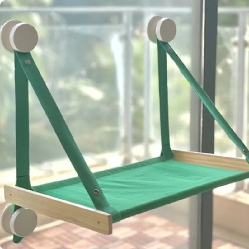 

Cat hammock, window glass suction cup cat hammock, foldable hanging