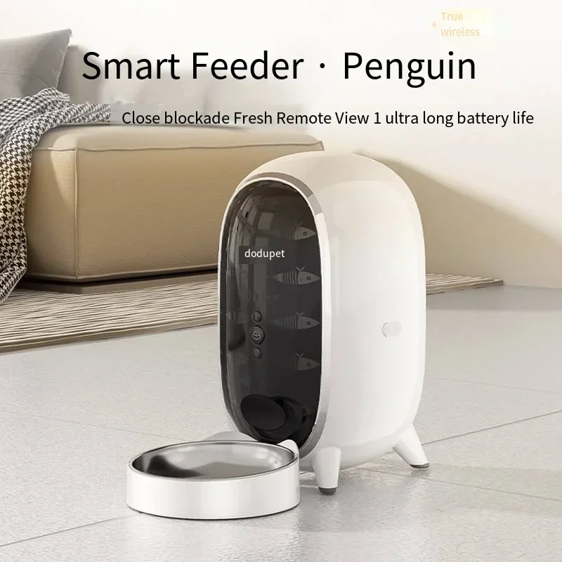 

2024 New Automatic Pet Feeder for Cats and Dogs, Wireless Battery Life Intelligent Feeder for Feeding Automatic Cat Feeder