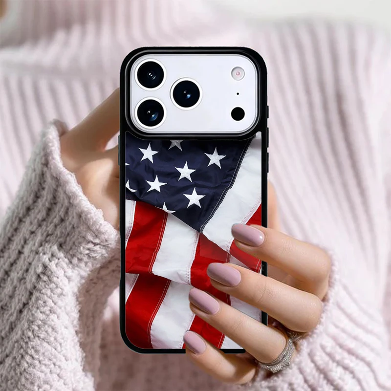 America USA Flag print Phone Case for iPhone 17 air 16e 15 14 13 Pro Max 12 11 X XR XS SE2020 6 8 7 Plus Cover﻿﻿﻿﻿