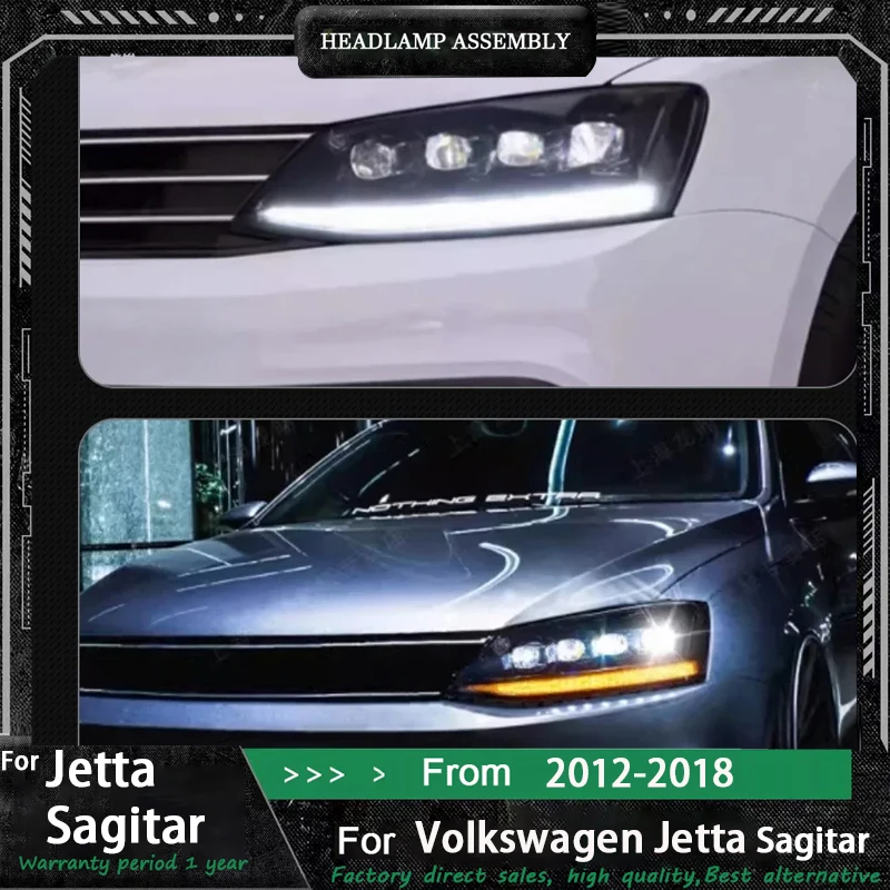 

Стайлинг автомобиля фары для VW Jetta Mk6 светодиодные фары 2011 2012 2013-2018 R8 дизайнерские фары Drl Hid Bi Xenon автоаксессуары