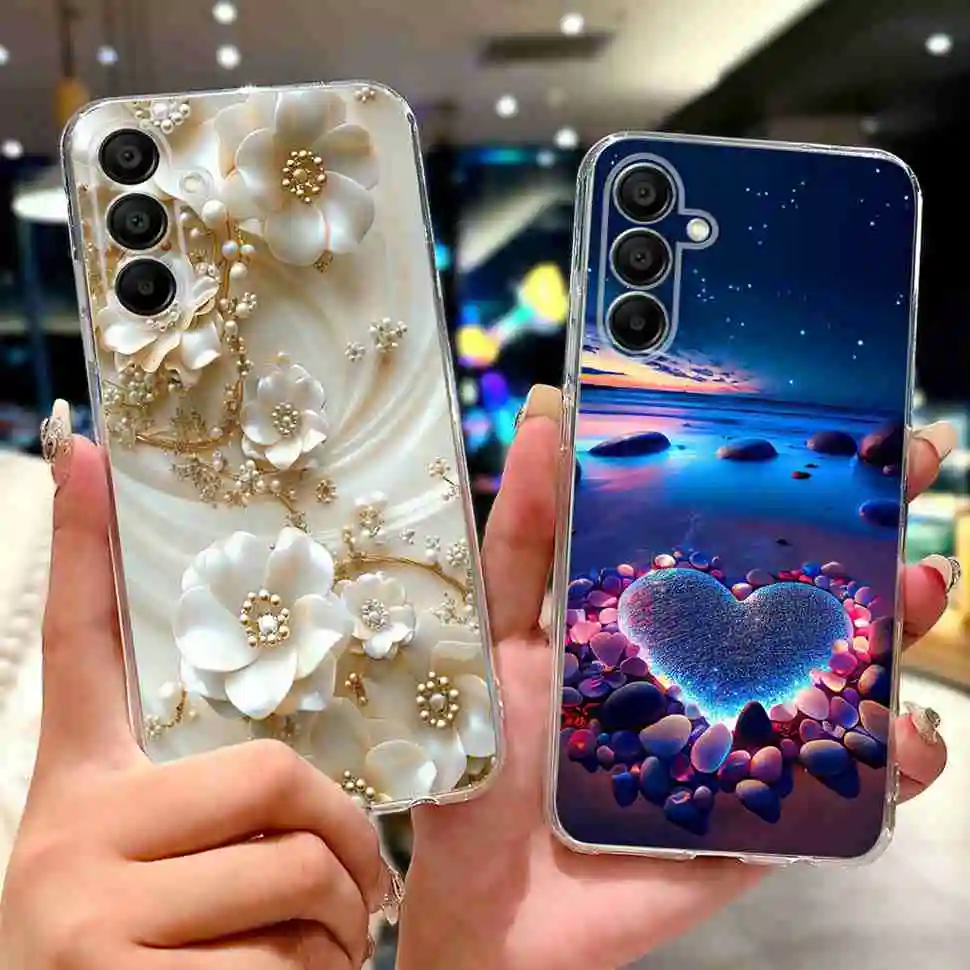 サムスンギャラクシー A16 5 グラムケース SM-A166B 人気の塗装バックカバーソフトシリコーン電話ケースサムスン A 16 A16 5 グラム TPU Fundas