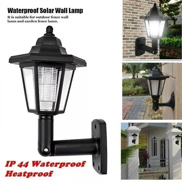 Solar Power LED Light Way Wall Landscape Mount Garden Lawn Waterproof Solar Lamp Lights Outdoor Lighting Tools