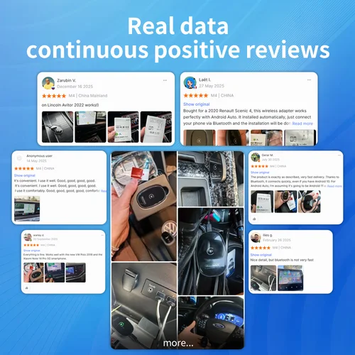 Imagen 2 del producto ISylinkit nuevo adaptador inalámbrico CarPlay Android Auto Mini caja inteligente Plug and Play conectar Universal para 98% de coches