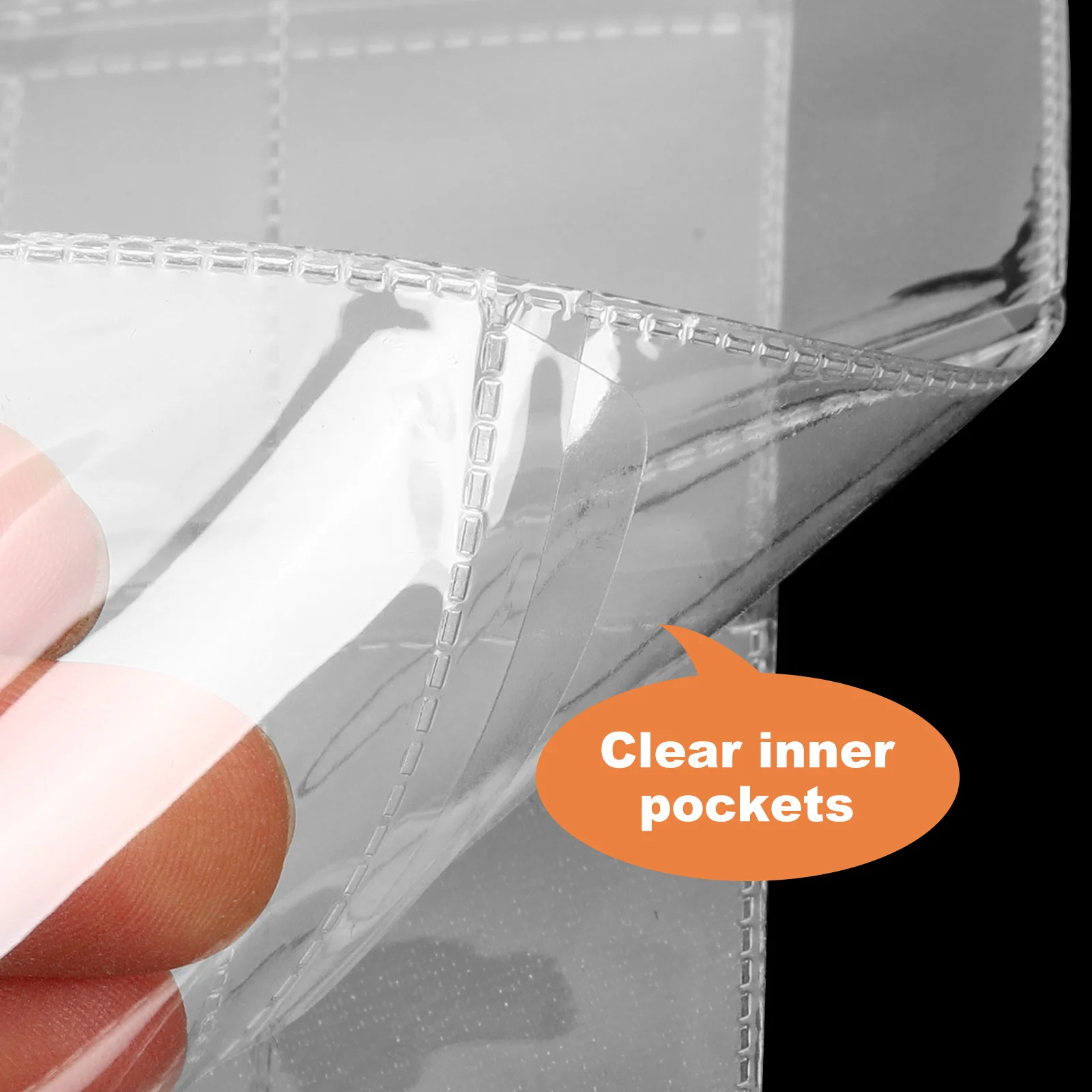 Carpeta de páginas para colección de monedas, fundas de plástico transparente, organizador de almacenamiento, suministros protectores de página, 4 Uds.