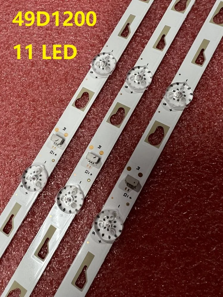 

LED backlight strip 11 Lamp 49D1200 49HR332M11A2 V3 For TV T49FSL6010 HR-78803-02964 LE03RB2R0-DK 4C-LB490T-HR9 LVF490CSDX