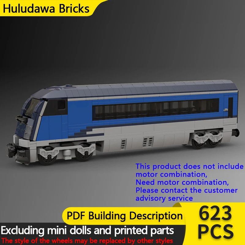 

Модель городской автомобиль MOC, строительные кирпичи, высокоскоростной поезд, кабина, автомобиль, модульная технология, детские праздничные подарки, сборка игрушек, костюм