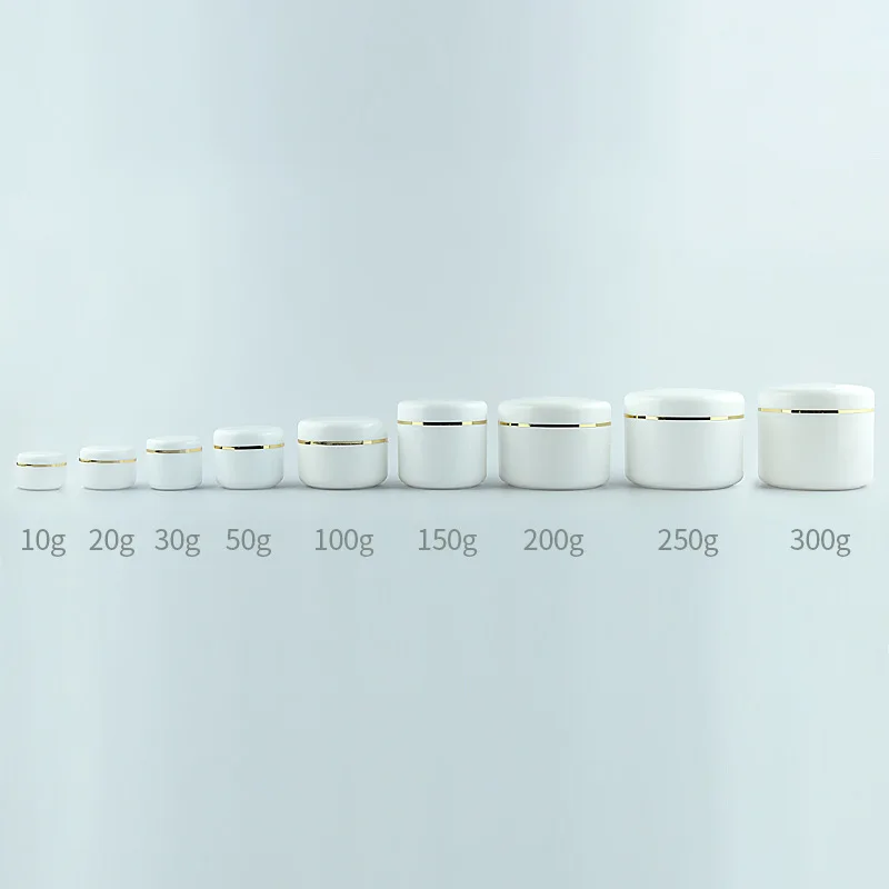 30 Pz 10g 20g 30g 50g 100g Barattolo di Crema Bianco/Nero Contenitore di Trucco Campione Scatola di Cosmetici Vuoto Trucco Vaso Bottiglie Riutilizzabili