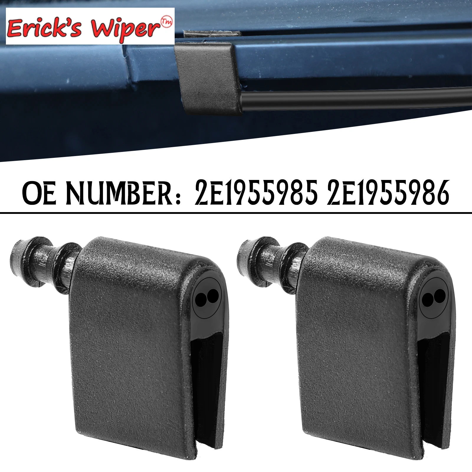 Erick\'s Wiper Universal Washer Nozzle Spray Jet For Mercedes Benz Sprinter VW Crafter 2500 3500 Mounted onto Wiper Arm 2E1955985