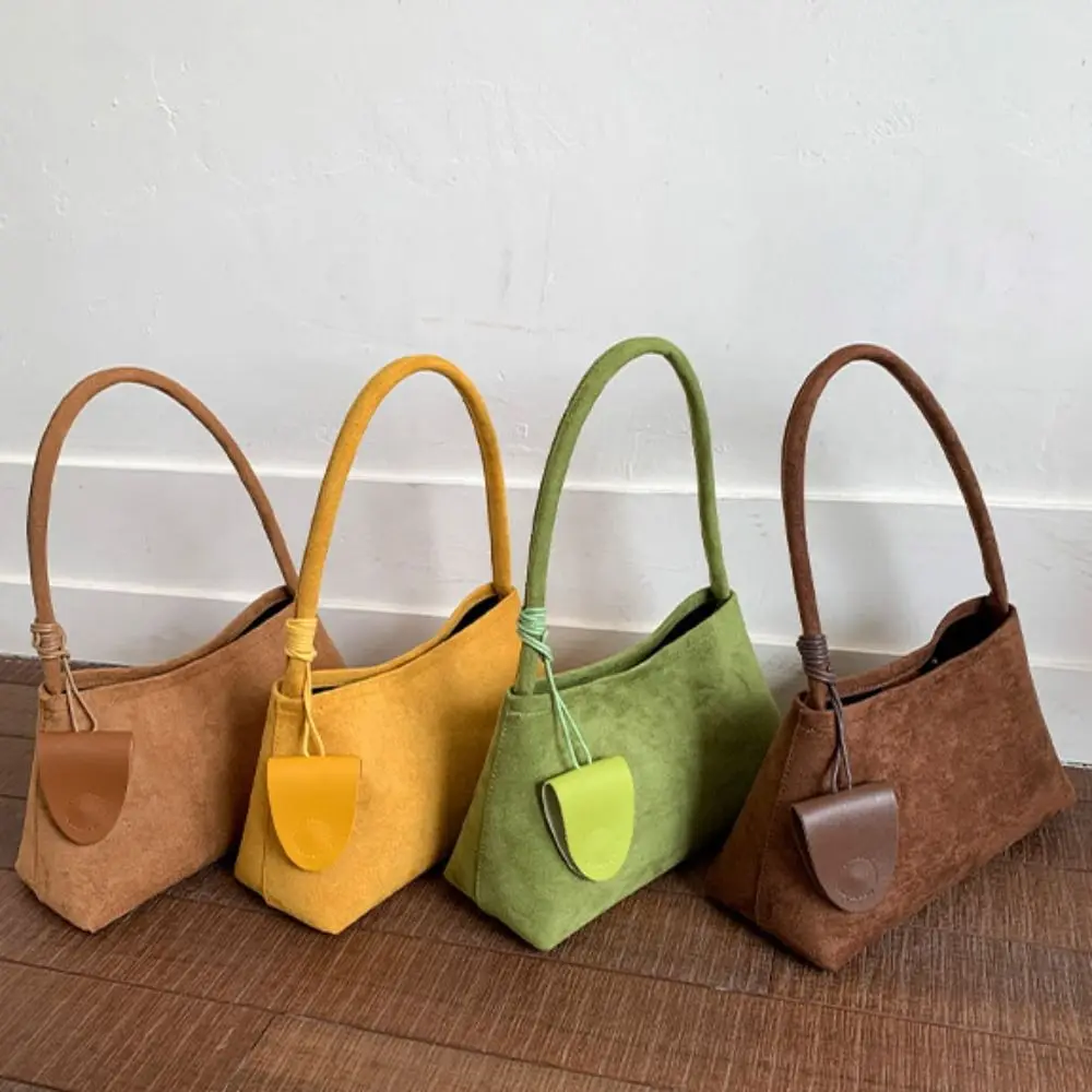 

Korean Style Matte PU Armpit Bag with Eyeglasses Holder Solid Color Large Capacity Handbag PU Leather Tote Bag Underarm Packs