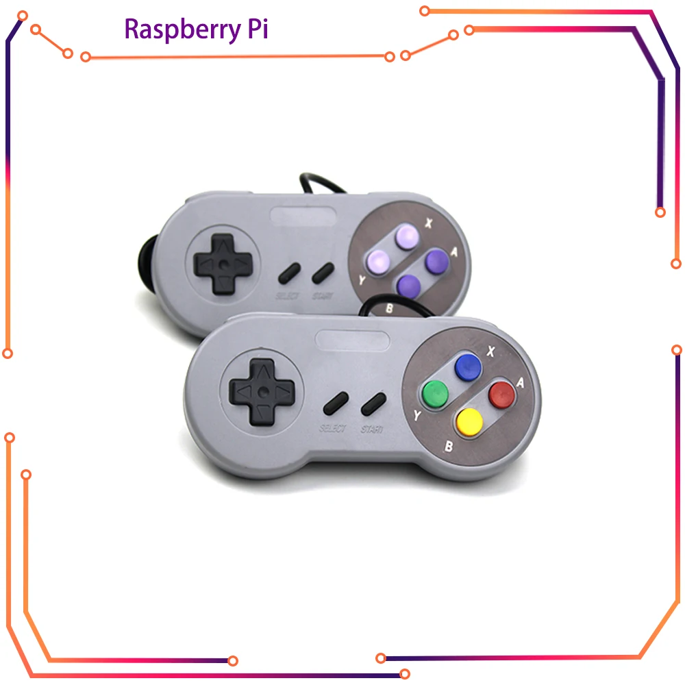 

USB Controller Gamepad 2pcs Super Game Controller SNES USB Classic Gamepad Game joystick for raspberry pi RPI130