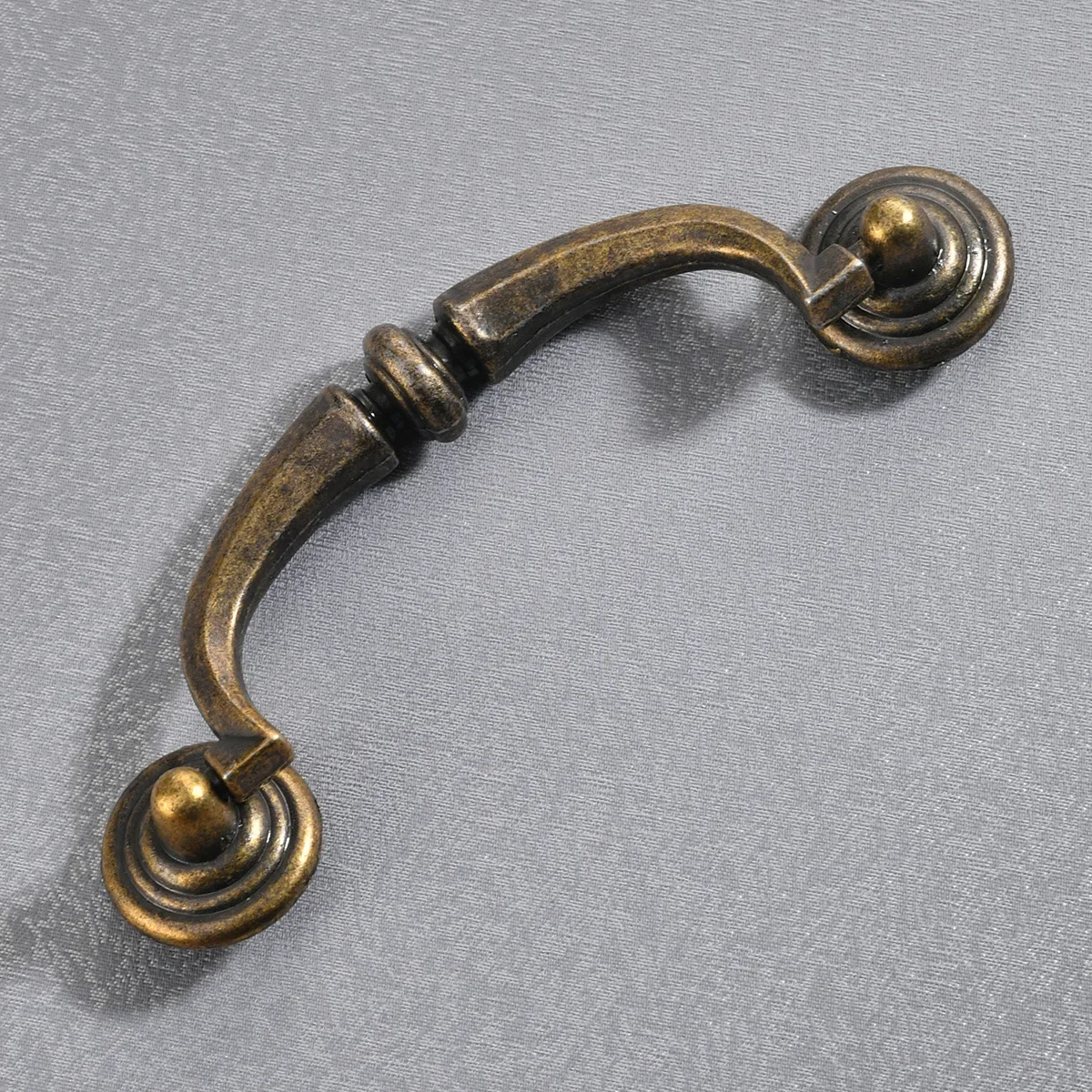 370 antique cabinet furniture hardware cabinet door four-hole handle European alloy hole spacing 100mm