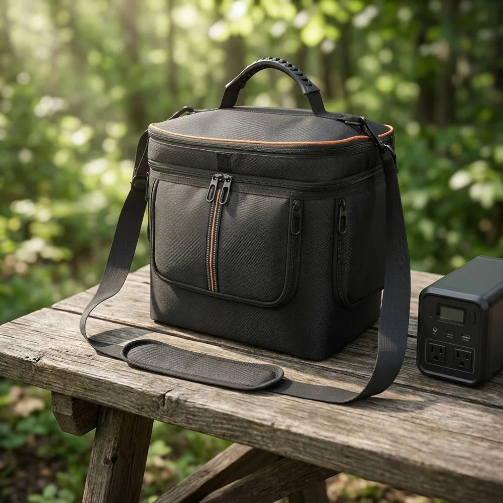 For BLUETTI Elite100 V2 Travel Bag with Reinforced Corners Padded Bottom and Integrated Handle for Stable Carrying