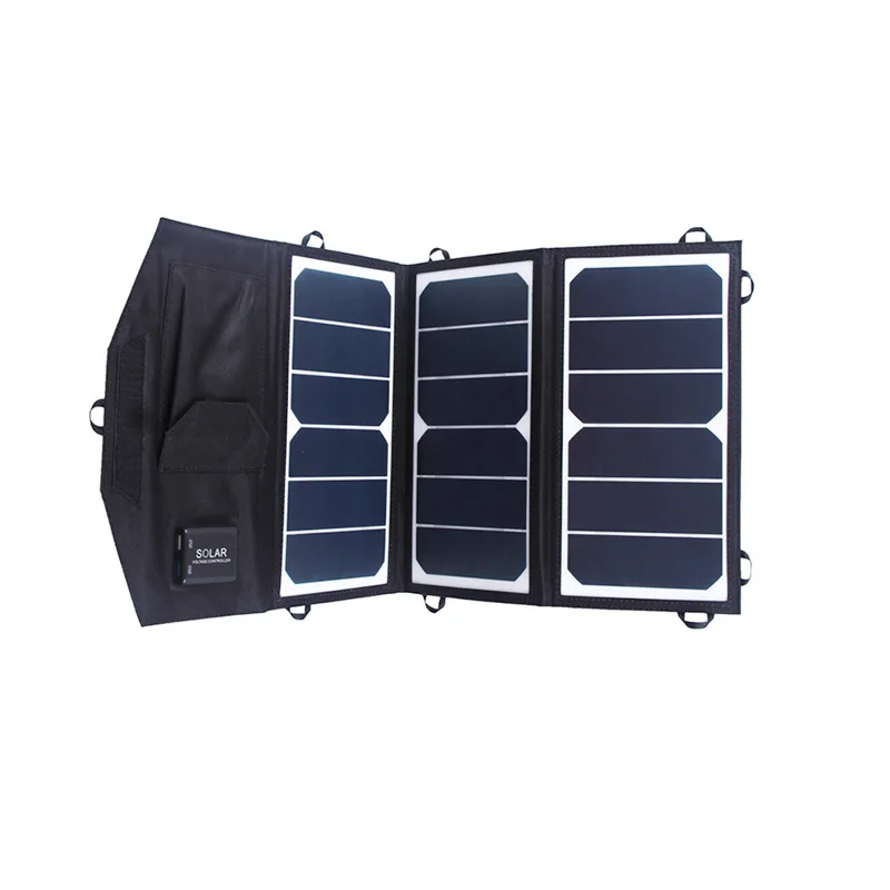 Factory Direct Compatible with5V21W Folding Cell Phone Solar USB Charging Panel Solar Charger