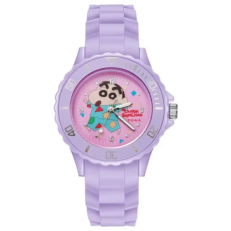 

Miniso New Crayon Shin-chan Watch Cartoon Animation Children's Student Electronic Quartz Watch Silicone Wristband Birthday Gift