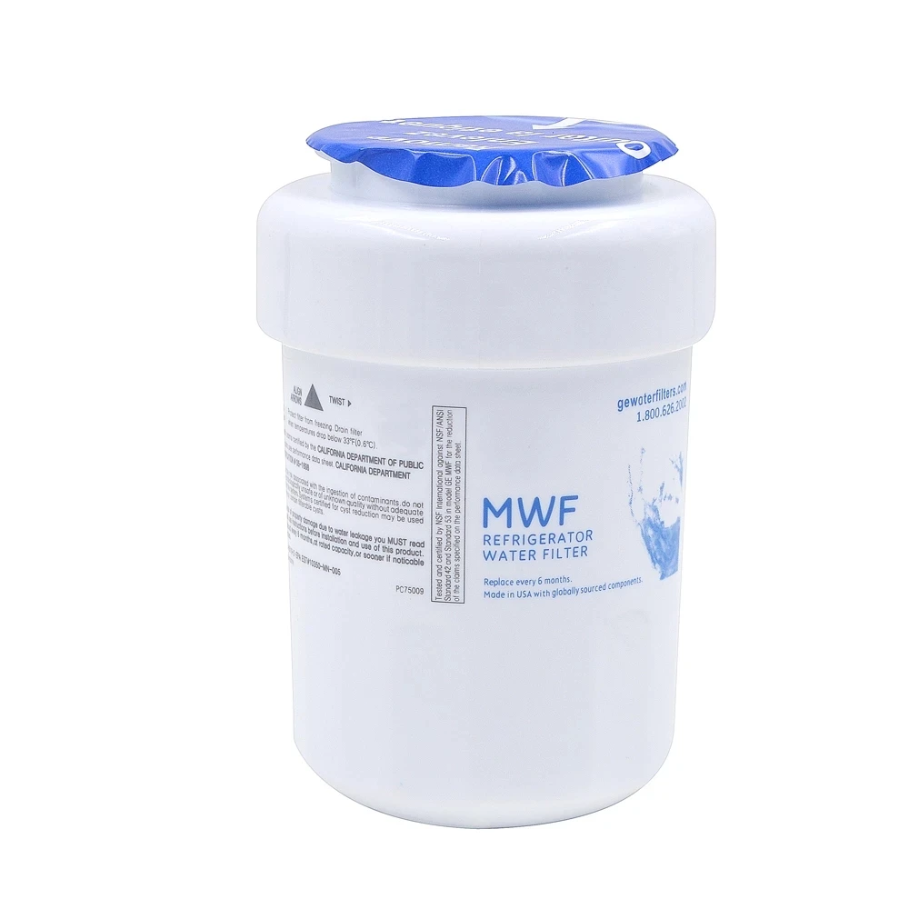 Filtro de água para geladeira GE MWF de substituição MWFP, MWFA, GWF, HDX FMG-1, WFC1201, GSE25GSHECSS, PC75009, RWF1060,