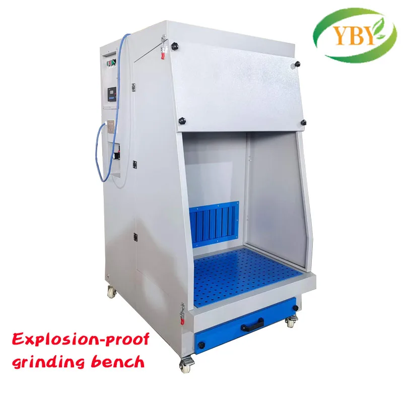 Explosion-proof Metal Polishing and Woodworking Under-suction Grinding Tables with CE Marking