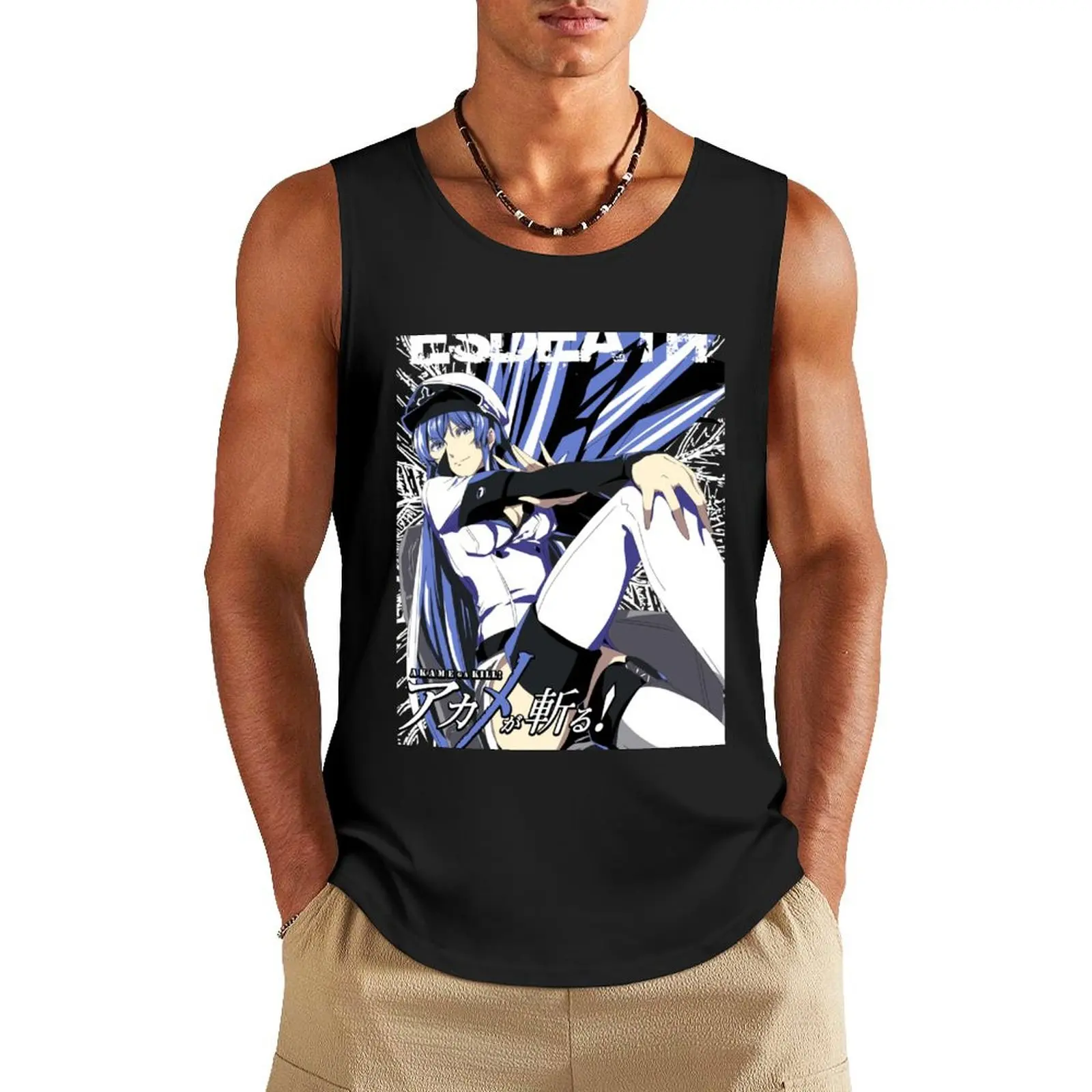 

Esdeath Tank Top Bodybuilding shirt T-shirt man Working vest