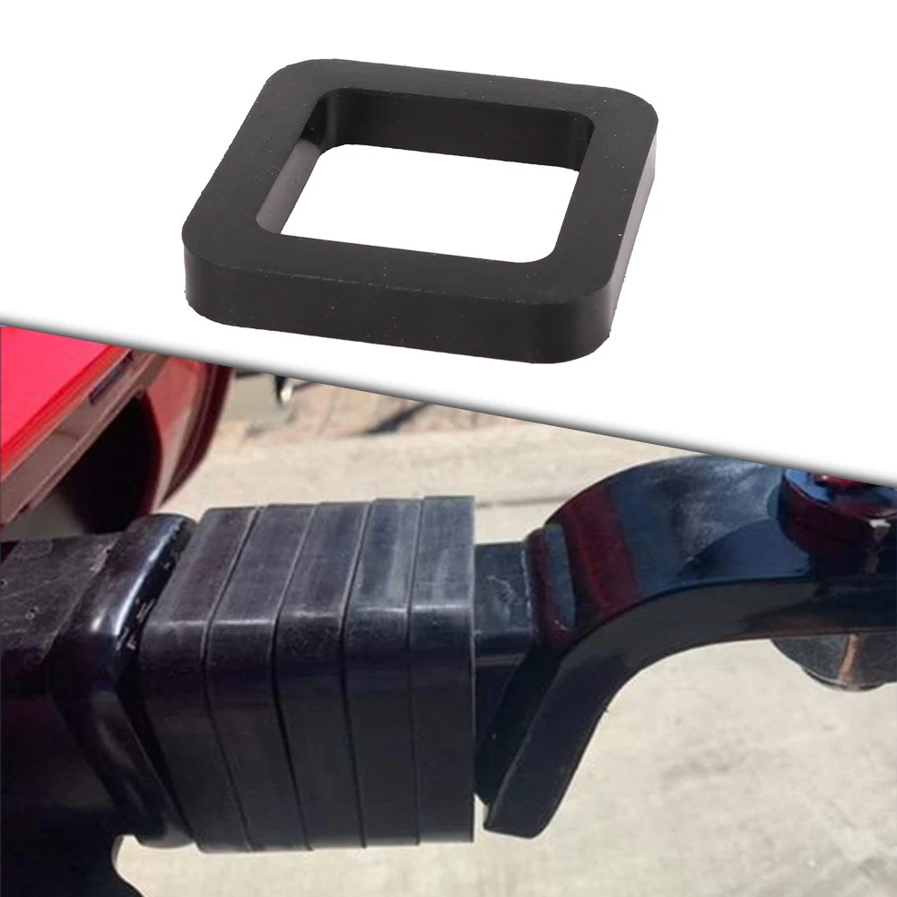 2 Inch Rubber Hitch Receiver Silencer Pad to Reduce Rattle Noise Tow and Stow for Adjustable Ball Mounts Trailer Car Truck 1PC