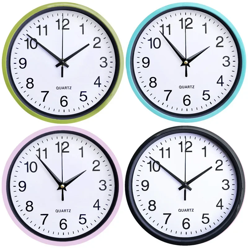 

8 inch silent wall clock for study kitchen bedroom, Silent Non-Ticking Battery Clock Decoration for Home Office Living Room