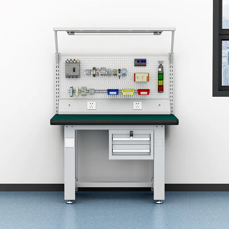 Electrical training table Mesh line installation Wiring board Heavy duty anti-static workbench Fitter table