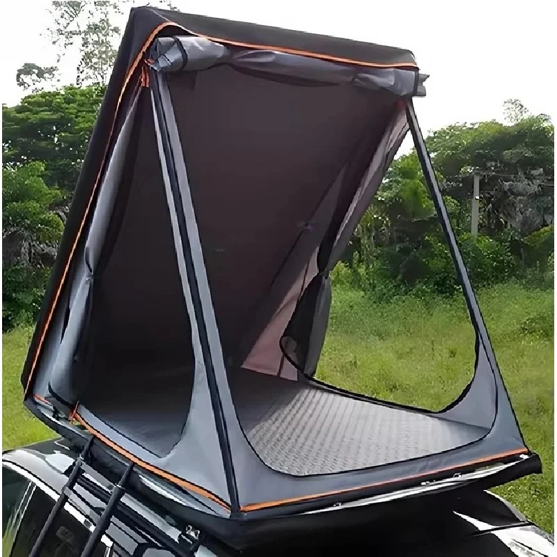 Lightweight Soft Triangle Roof Tent Aluminum Structure Durable Waterproof Easy Install Off Road Universal Fit Sturdy Practical C