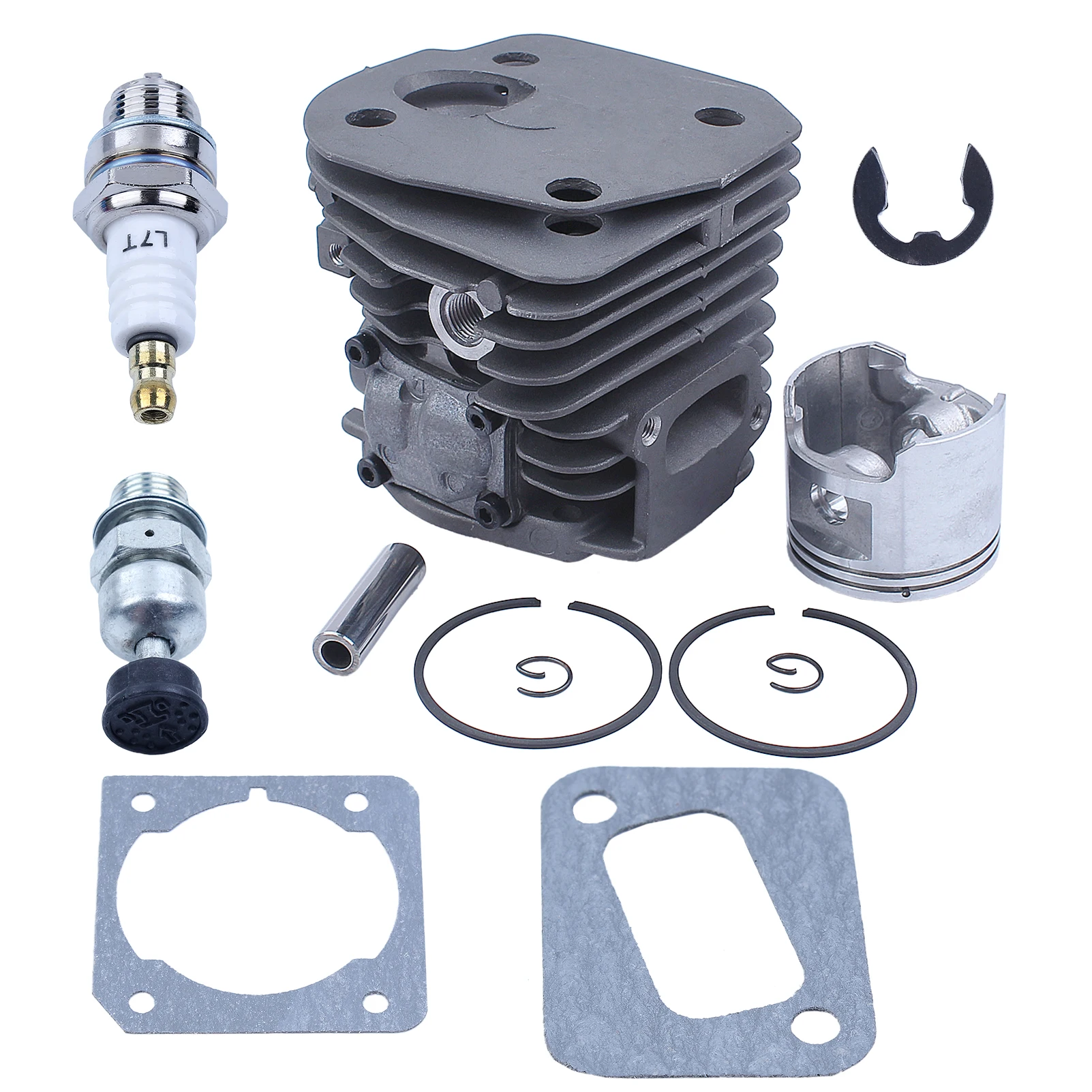 Nikasil Cylinder Piston Kit 45mm Big Bore Fit Husqvarna 353 351 350 346XP EPA 340 Chainsaw Decompression Valve Fuel Filter