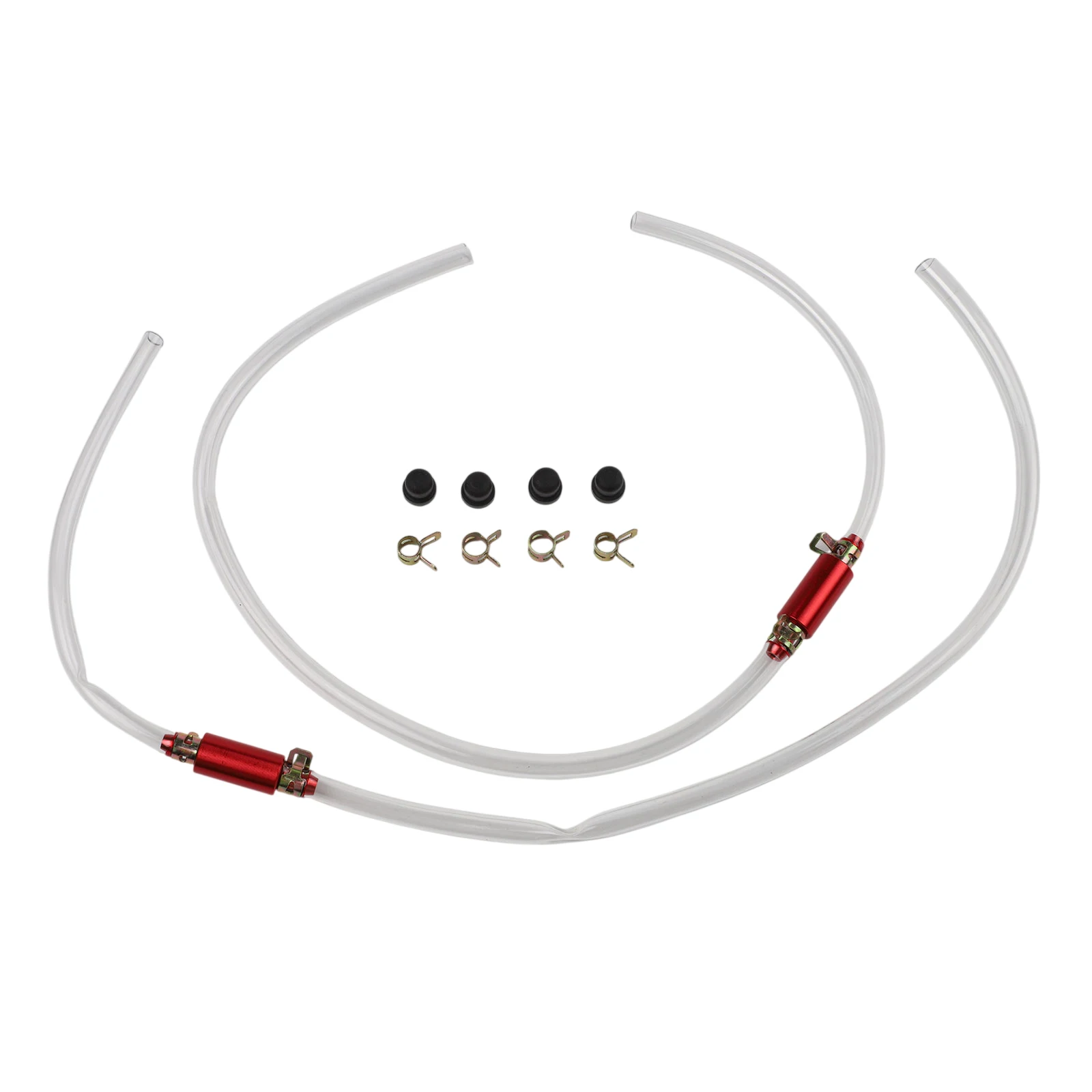 Two-Piece Brake Bleeder Hose Kit Featuring Non-Return Valve Design for Efficient Air Removal from Motorcycle and Car Brake Lines