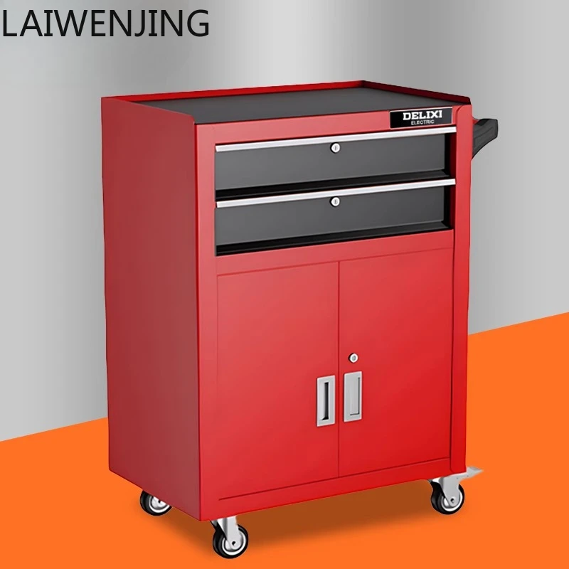 

HLZ mobile tool cart maintenance trolley multi-function auto repair toolbox tool cabinet