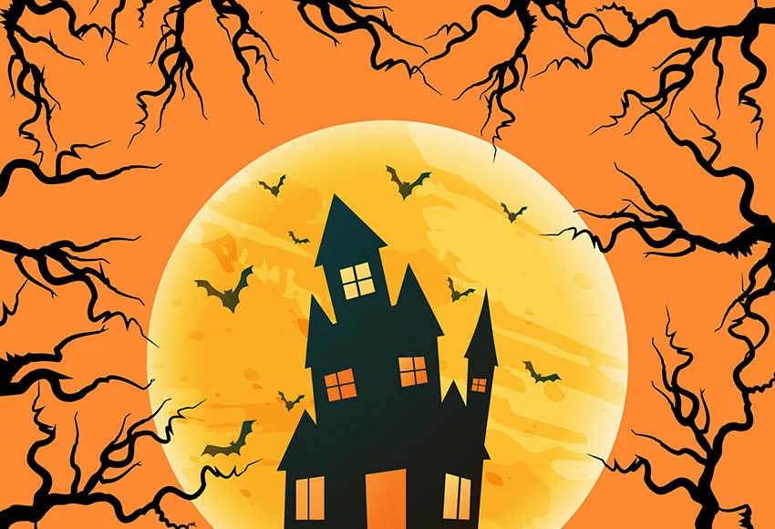 

2023 Halloween Decoration Party Photo Background Trick or Treat Kids photography Backdrops for photo studio kits backgrounds