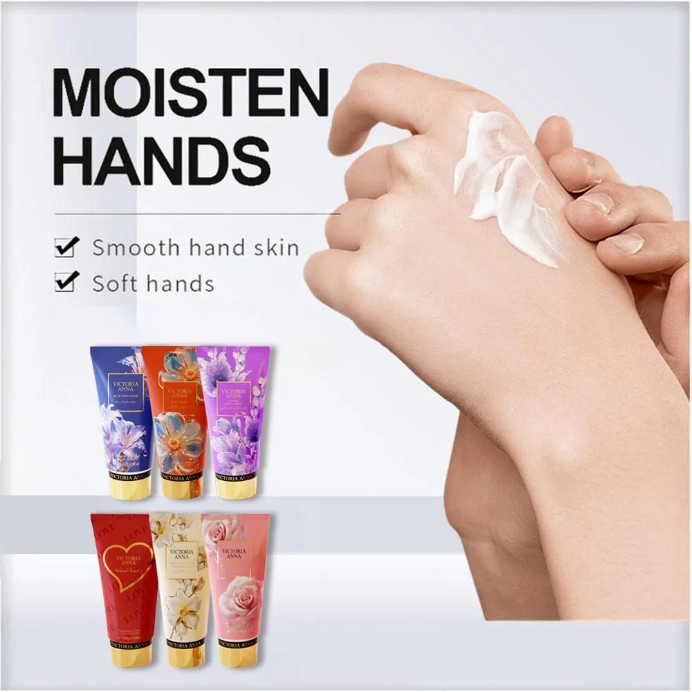 

Hand Cream With Flower Fragrance Anti Chapping Plant Essence Care Moisturizing Hand Cream Hand Winter Care Color Random 75ML