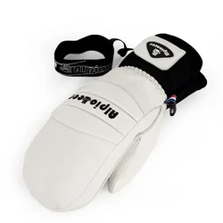 Guantes de esquí, manoplas de Snowboard, guantes de nieve cálidos de cuero para invierno, impermeables, a prueba de viento para esquiar, motos de nieve, motocicleta, deportes al aire libre