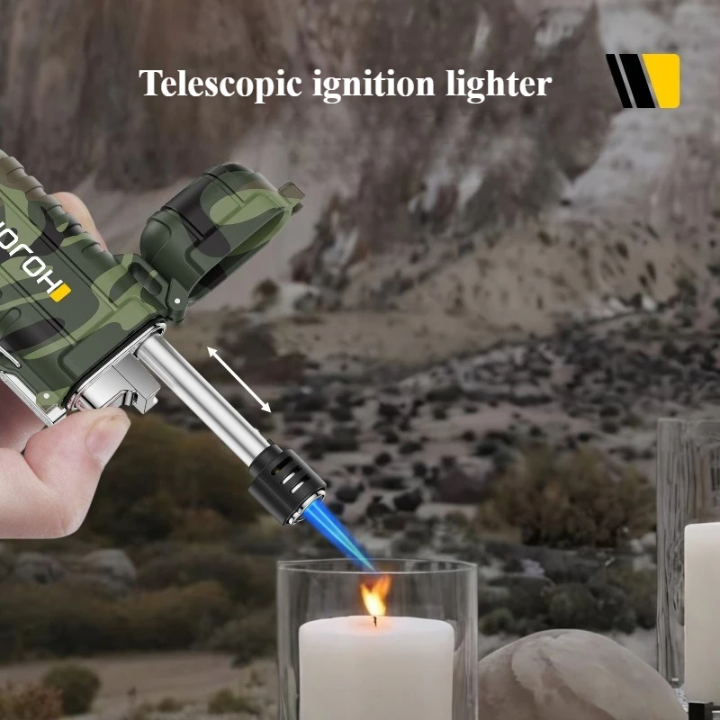 

New Telescopic Igniter Portable Outdoor Waterproof Lighter Windproof Direct Aromatherapy Candle Lighter Gadgets for Men