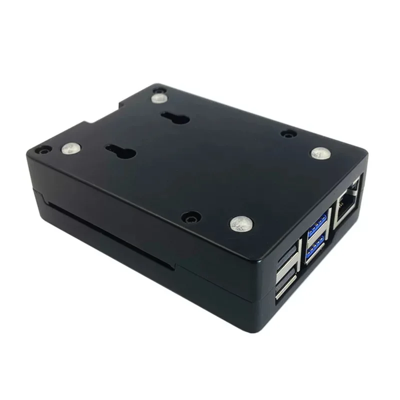 Raspberry Pi 5 Aluminium Alloy Case Metal Shell Box with Cooling Fan for RPi 5