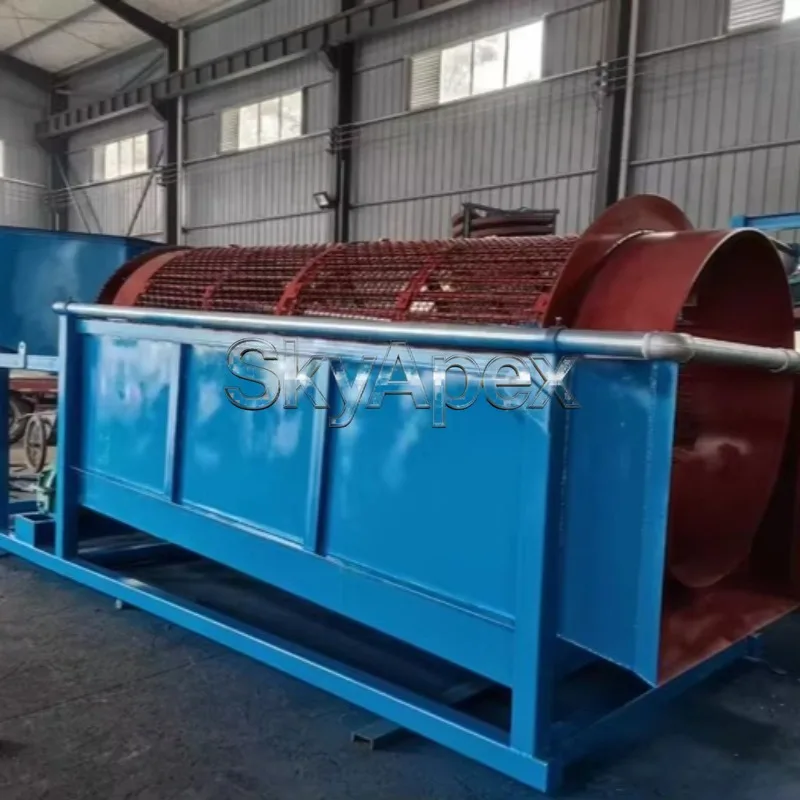 Deposit Price Heavy Duty Industrial Gravel Sand Trommel Screen Rotary Drum Vibrating Screen For Mining Quarry Sand Separation view 5