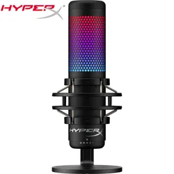 Original HyperX QuadCast / QuadCast S / SoloCas Mini E-Sports Microphone Computer Gaming Live Mic RGB Microphones For Pc Laptop
