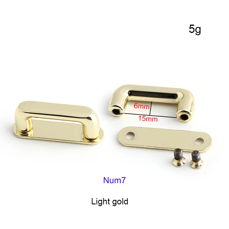 10mm 15mm 20mm Metal Arch Bridge Plate Bag Side Clip Arch Bridge Connector Hanger For Bag Strap Purse Hardware Accessories